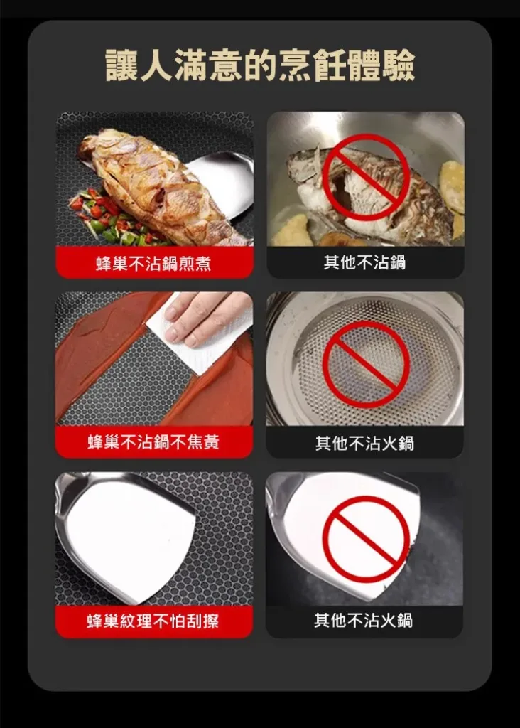套餐: 【30公分1-3人份316不銹鋼雙面屏蜂窩無塗層不沾鍋(附鍋蓋)】1入NT$1480 - 20